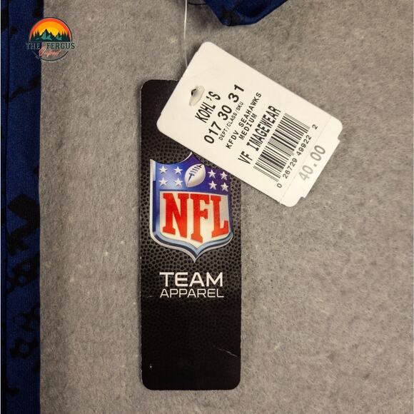 NWT Majestic NFL Seattle Seahawks T-Shirt Blue Cool Base Men's Size Medium - Picture 5 of 11